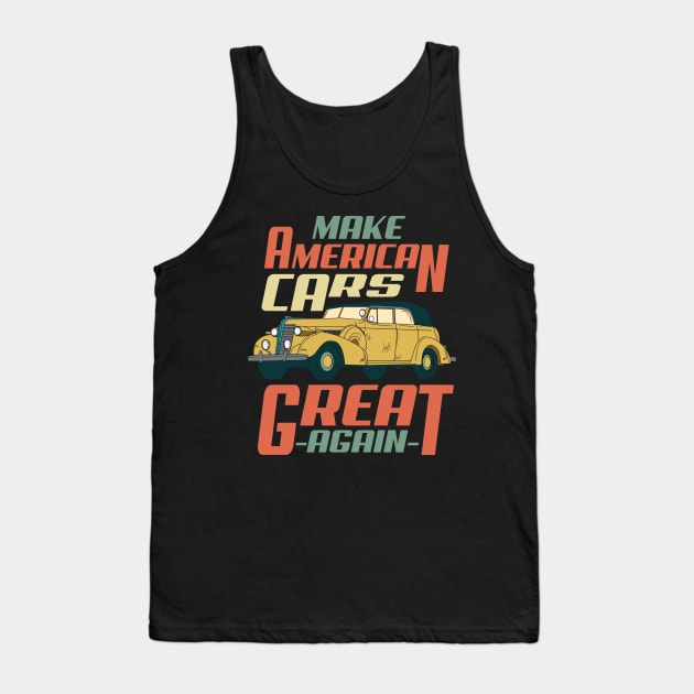 CARS: American Cars Tank Top by woormle